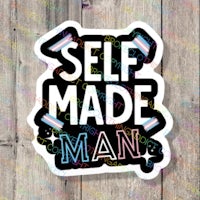 self made man sticker