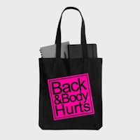 back and body hunts tote bag