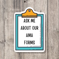 ask me about our ama forms clipboard