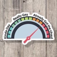 a sticker that says,'really gay already got the utah sticker