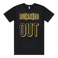 burnt out men's t-shirt
