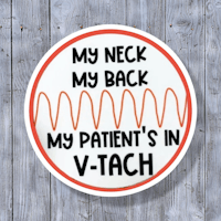 my neck back my patient's in v-tach