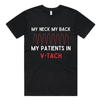 my neck my back my patients in v-tech t-shirt
