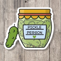 pickle person sticker