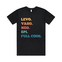 levo vaso epi full code t-shirt