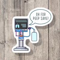 oh for peep save sticker
