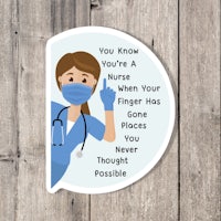 you know you're a nurse when your finger places gone