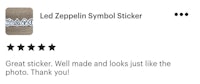 led zeppelin symbol sticker