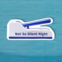 not so silent night sticker