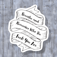 breathe and remember who the fuck you are- screenshot
