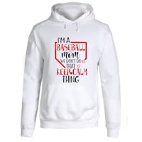 i'm a baseball mom that knows a thing hoodie