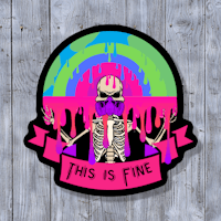 this is fine sticker