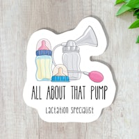 all about that pump sticker
