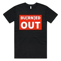 burnt out men's t-shirt