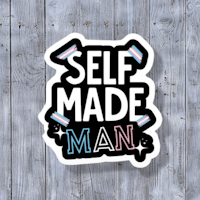 self made man sticker