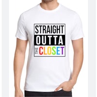 straight outta the closet t-shirt