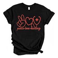 peace love nursing t - shirt