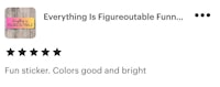 everything is figureoutable farm sticker