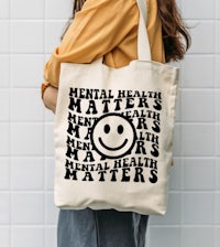 mental health matters tote bag