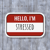hello i'm stressed sticker