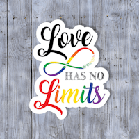 love has no limits sticker
