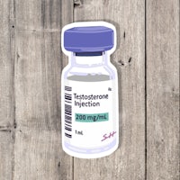testosterone injection sticker