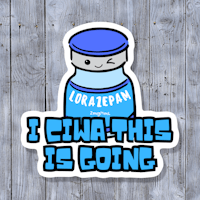 a sticker that says cin this is going